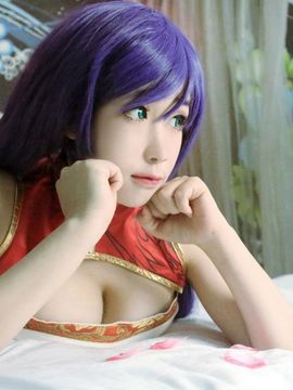东条希同人新年旗袍COS_同人旗袍希 (8)