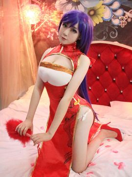 东条希同人新年旗袍COS_同人旗袍希 (7)