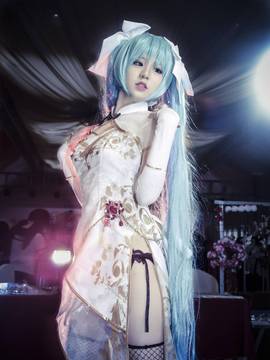 《VOCALOID》黑白金丝雀.ver️旗袍 C O S P L A Y_金丝雀 (7)