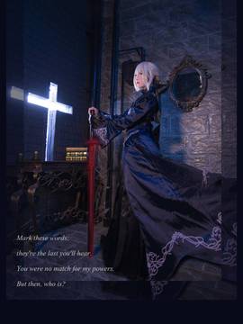 《命运长夜》Saber黑王二设C O S P L A Y_阿尔托利亚·潘德拉贡（Alter） (4)