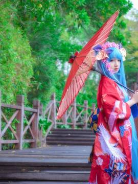 初音花色衣仙鹤和服 C O S_VOCALIOD-Miku•花色衣 (7)