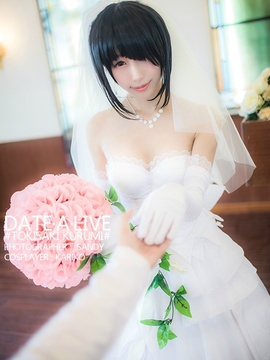 时崎狂三--婚纱 COS_变态狩子cosplay (13)