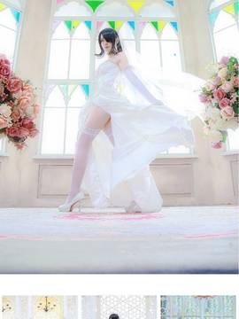 时崎狂三--婚纱 COS_约会大作战——时崎狂三——婚纱同人 (2)
