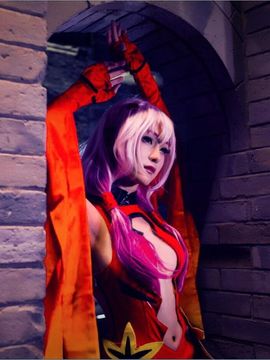 【娘炮的cos正片】罪恶王冠蝶祈战斗服Ver.COS_祈妹我老婆一辈子 (4)