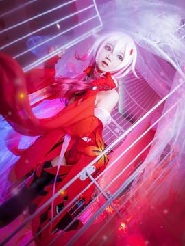 【娘炮的cos正片】罪恶王冠蝶祈战斗服Ver.COS_《罪恶王冠》金鱼装楪祈COS正片 (15)