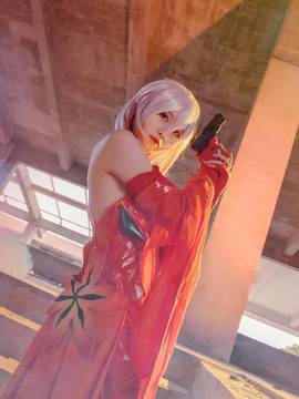 【娘炮的cos正片】罪恶王冠蝶祈战斗服Ver.COS_罪恶王冠楪祈金鱼装cos (7)