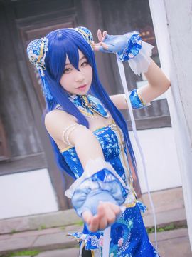 《Love Live!》园田海未觉醒旗袍 C O S P L A Y_醉花間。 (4)