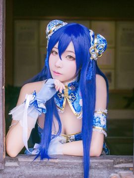 《Love Live!》园田海未觉醒旗袍 C O S P L A Y_醉花間。 (5)