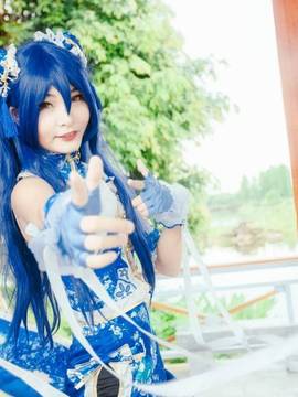 《Love Live!》园田海未觉醒旗袍 C O S P L A Y_第一次出umi感觉找的不太好_ (6)