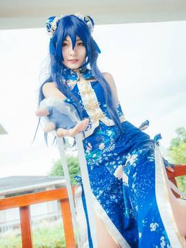 《Love Live!》园田海未觉醒旗袍 C O S P L A Y_第一次出umi感觉找的不太好_ (7)