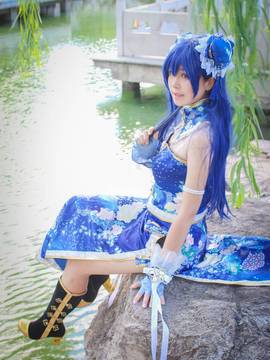 《Love Live!》园田海未觉醒旗袍 C O S P L A Y_未觉醒 (1)