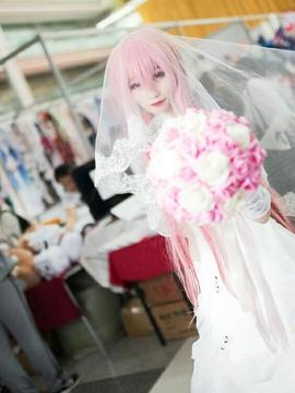 《未来日记》我妻由乃血崩婚纱版COS_未来日记我妻由乃天野雪辉花嫁 (7)