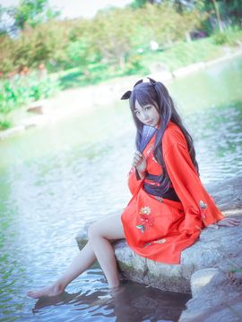 嘛， 夏天当然是要穿浴衣啊！远坂凛浴衣ver COS_嘛， 夏天当然是要穿浴衣啊！远坂凛浴衣ver. (2)