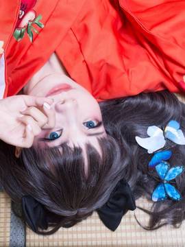 嘛， 夏天当然是要穿浴衣啊！远坂凛浴衣ver COS_【cos正片】远坂凛浴衣☆ (18)