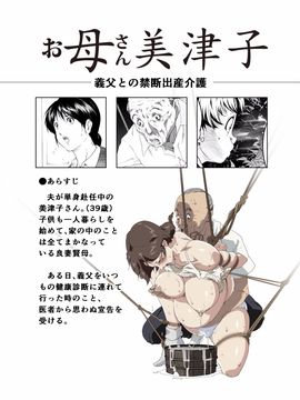 (同人CG集) [JUNKセンター亀横ビル] お母さん美津子 義父との禁断出産介護 (ヒカルの碁)_002