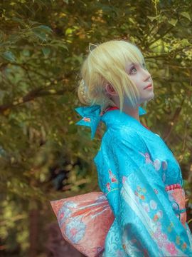 《Fate stay night》saber 和服晴着Ver C O S P L A Y_saber 和服晴着Ver (4)