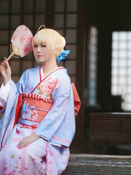 《Fate stay night》saber 和服晴着Ver C O S P L A Y_Saber 晴着和服 (2)