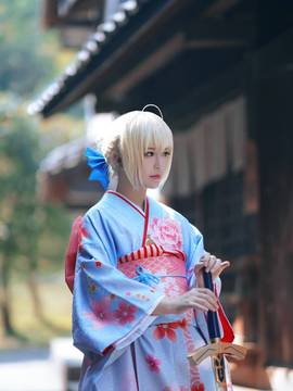 《Fate stay night》saber 和服晴着Ver C O S P L A Y_Saber 晴着和服 (6)