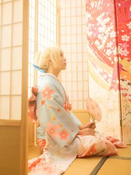 《Fate stay night》saber 和服晴着Ver C O S P L A Y_晴着和服saber (1)