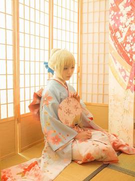 《Fate stay night》saber 和服晴着Ver C O S P L A Y_晴着和服saber (2)