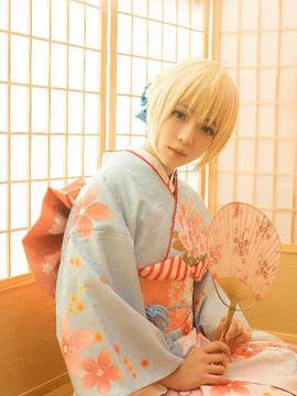 《Fate stay night》saber 和服晴着Ver C O S P L A Y_晴着和服saber (4)