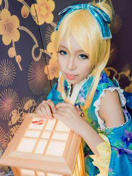 绚濑绘里夏日祭C O S P L A Y_LoveLive！绚濑绘里浴衣觉醒ver. (3)