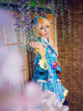 绚濑绘里夏日祭C O S P L A Y_LoveLive！绚濑绘里浴衣觉醒ver. (6)