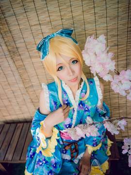 绚濑绘里夏日祭C O S P L A Y_LoveLive！绚濑绘里浴衣觉醒ver. (8)