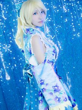 绚濑绘里夏日祭C O S P L A Y_绘里浴衣觉醒，夏天就要去夏日祭哦 (1)