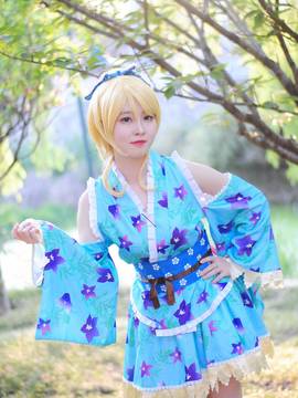 绚濑绘里夏日祭C O S P L A Y_绚濑绘里 浴衣觉醒 (1)