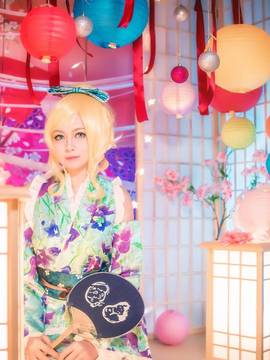 绚濑绘里夏日祭C O S P L A Y_绘里浴衣觉醒 (2)