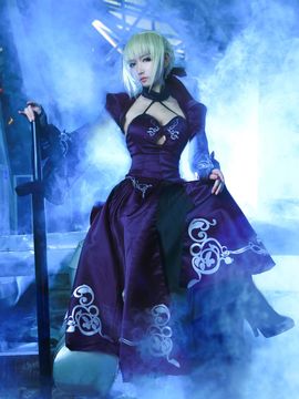 Saber黑王二设C O S P L A Y_saber alter!! (6)