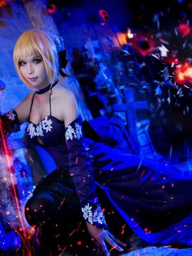 Saber黑王二设C O S P L A Y_fate-黑化saber-3破 (7)