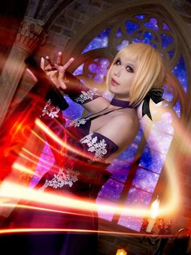 Saber黑王二设C O S P L A Y_fate-黑化saber-3破 (9)