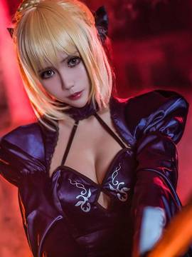 Saber黑王二设C O S P L A Y_Fate Saber Altern ative (6)