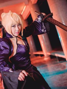 Saber黑王二设C O S P L A Y_Fate Grand Order Saber (9)