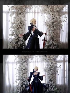 Saber黑王二设C O S P L A Y_黑saber (27)