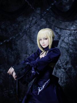 Saber黑王二设C O S P L A Y_黑saber (1)