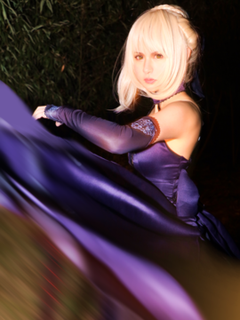 Saber黑王二设C O S P L A Y_黑saber (4)