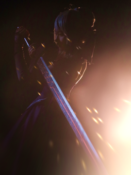 Saber黑王二设C O S P L A Y_黑saber (5)