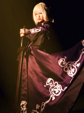 Saber黑王二设C O S P L A Y_黑saber (10)