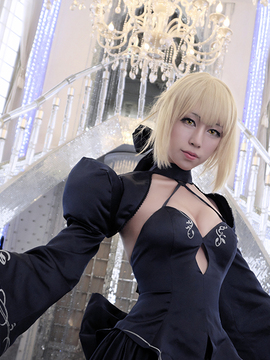 Saber黑王二设C O S P L A Y_黑saber (15)