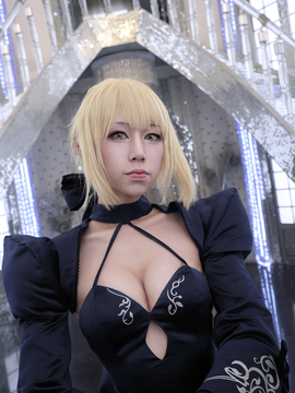 Saber黑王二设C O S P L A Y_黑saber (16)