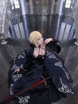 Saber黑王二设C O S P L A Y_黑saber (17)