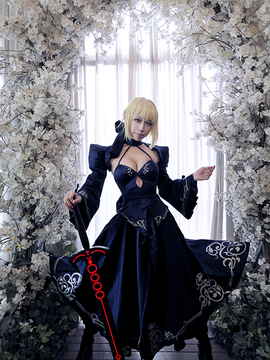 Saber黑王二设C O S P L A Y_黑saber (19)