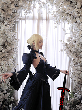 Saber黑王二设C O S P L A Y_黑saber (21)