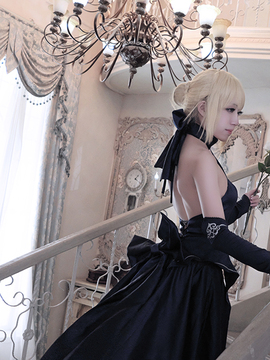 Saber黑王二设C O S P L A Y_黑saber (25)