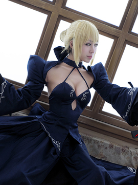 Saber黑王二设C O S P L A Y_黑saber (26)