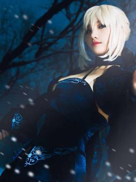 Saber黑王二设C O S P L A Y_吾王saber (3)