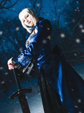 Saber黑王二设C O S P L A Y_吾王saber (8)